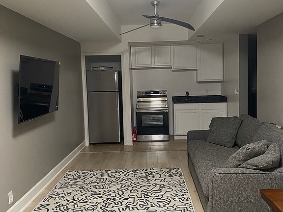 Living room with a sleeper sofa