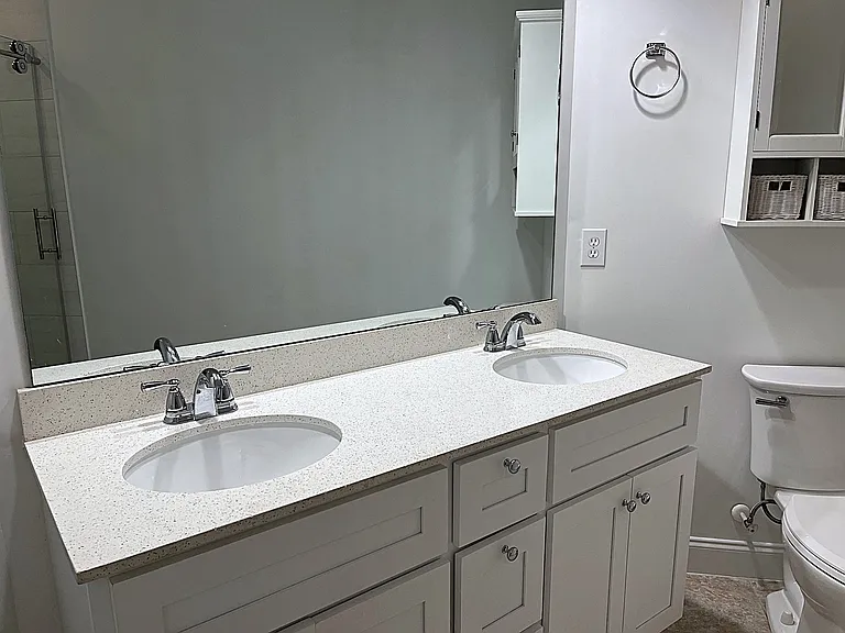 Vanity with double sinks