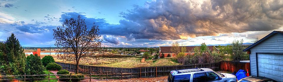 Evening view from deck