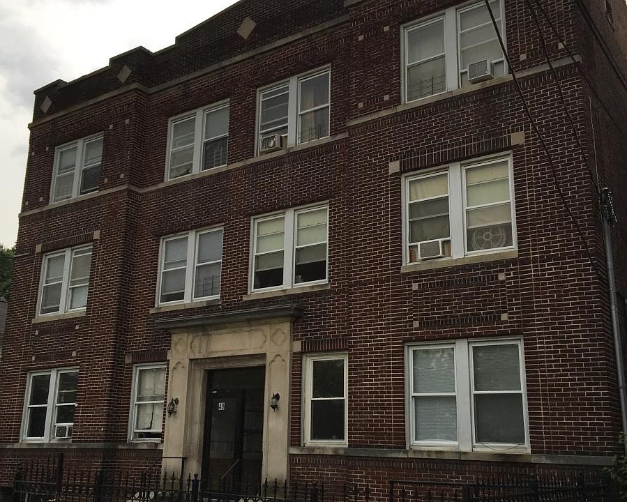 Front view of building