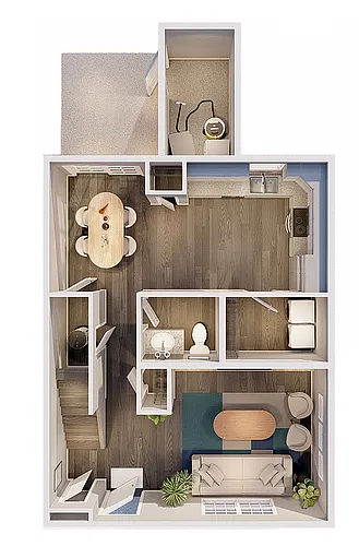 Floor plan 3 Bedroom 2.5 Bathroom Interior