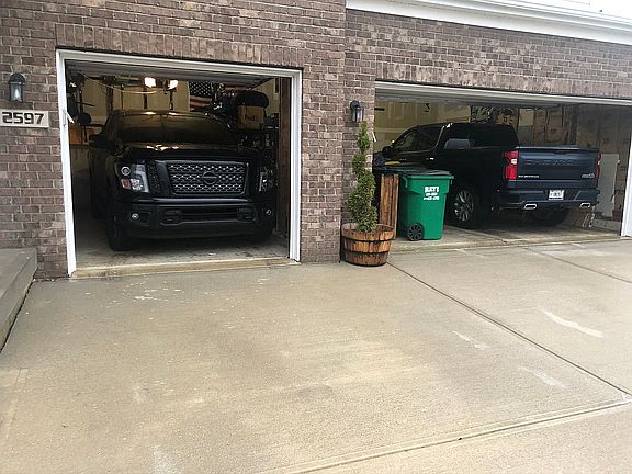Three car finish garage 