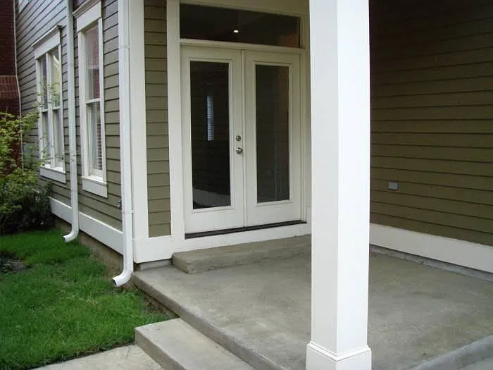Porch and back door
