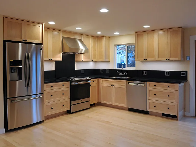 Open plan kitchen and living room; plenty of space for family gatherings and entertaining