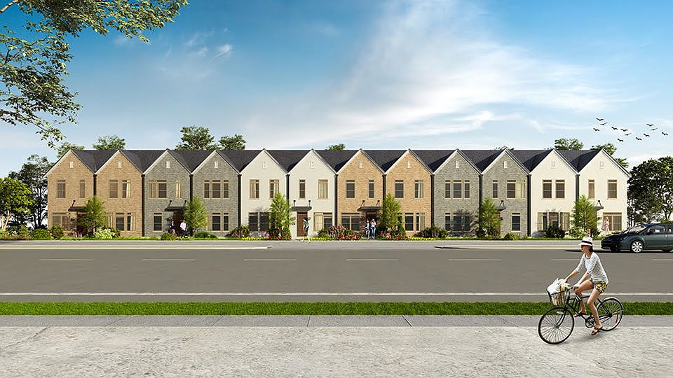 Rendering of Townhomes at Bluebonnet Trail