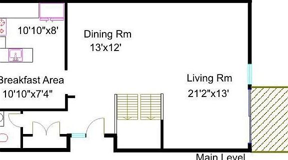 Main level floorplan