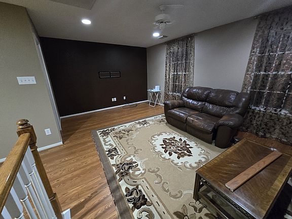 Huge game room with powder bath