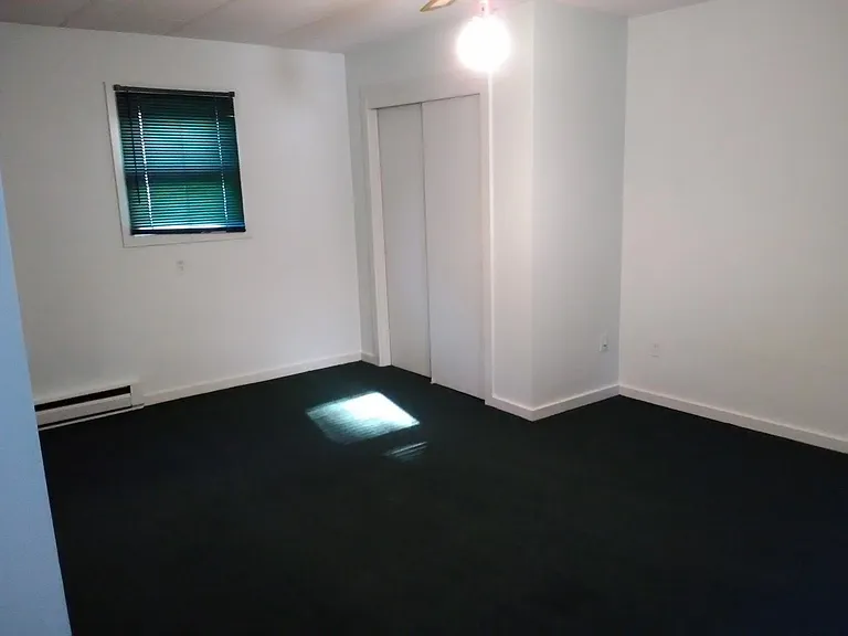 Living room closet doors closed