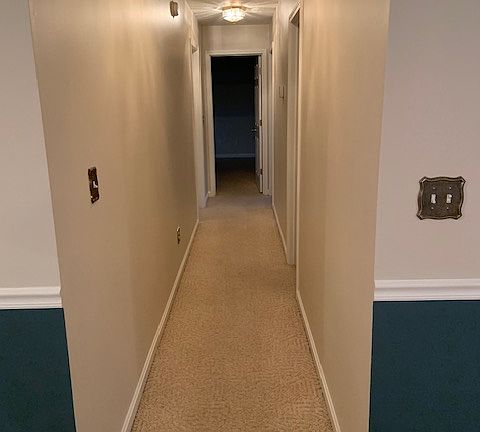 Hallway from living room to bedrooms