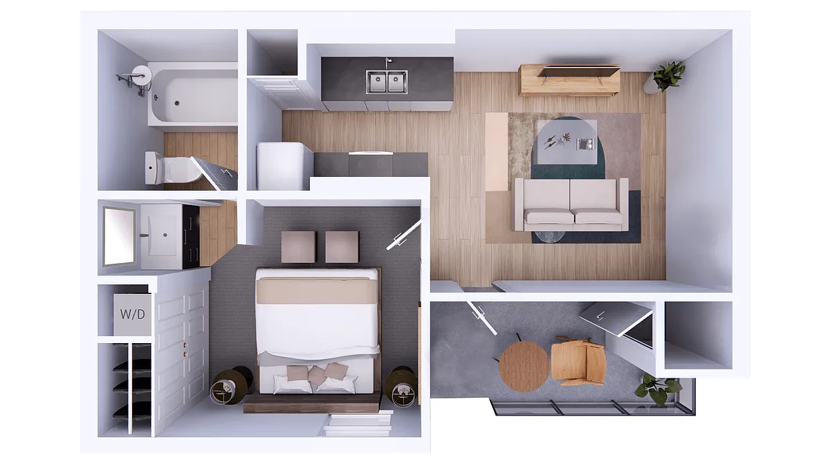 Floor plan 1X1