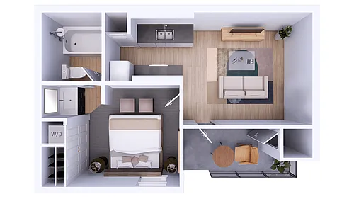 Floor plan 1X1