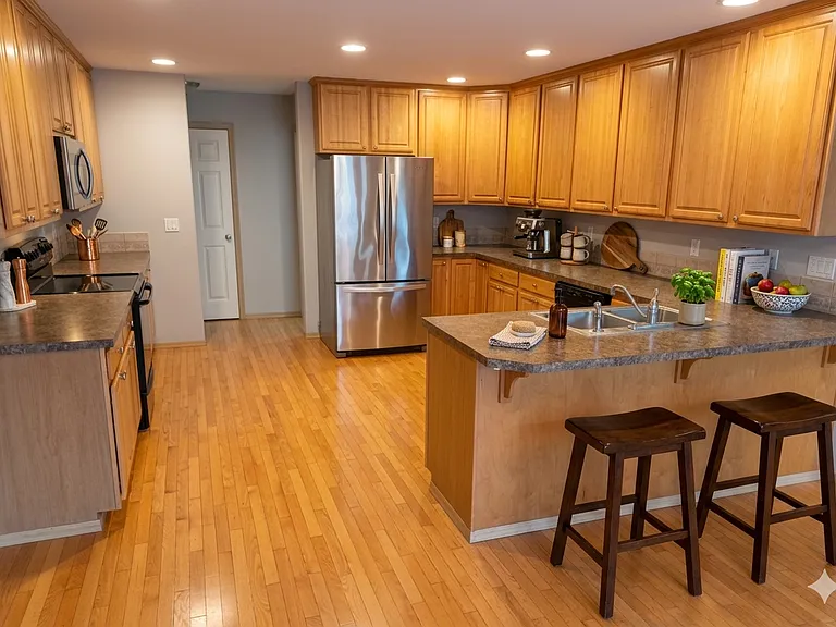 Open Kitchen with plenty of storage space