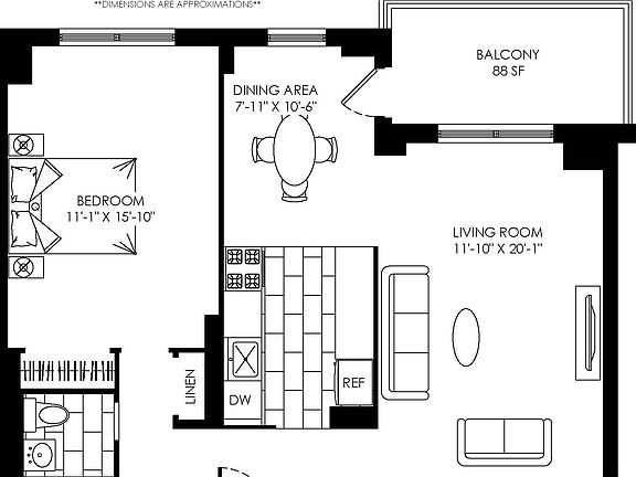 2nd image of 50 W 97th St APT 11B