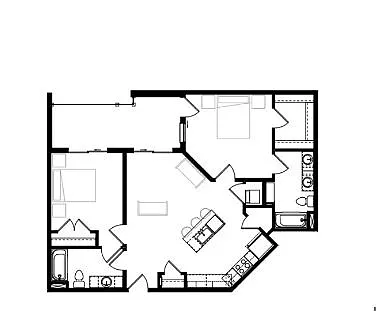Floor plan 2 Bedroom B