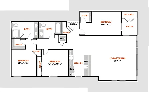 Floor plan Plan 3A