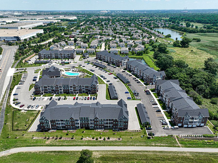 Aerial view of Village Place