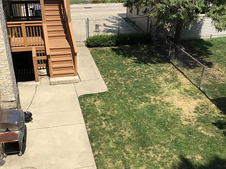 fenced in yard