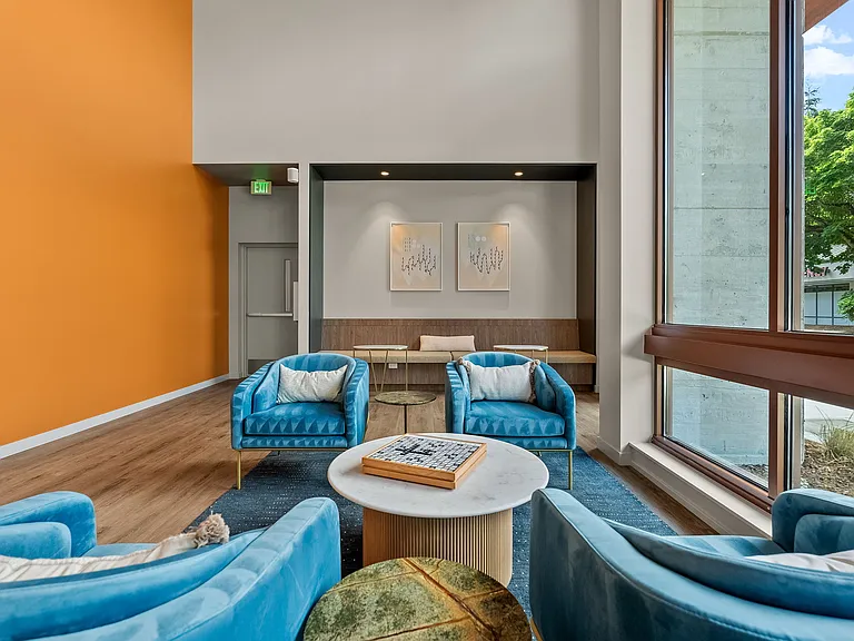 Unwind and connect: Enjoy complimentary resident WiFi in our lobby lounge, your perfect retreat for relaxation and productivity. ____