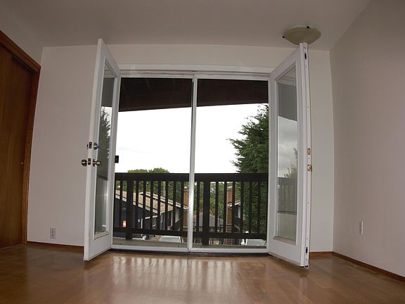 French doors leading out to the private deck