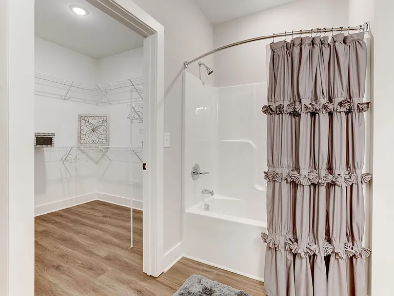 Master bathroom and Master closet