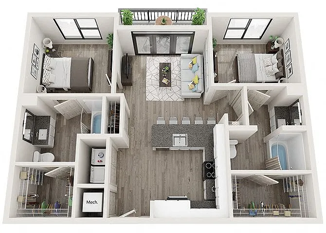 Floor plan B3