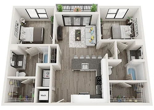 Floor plan B3
