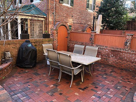 Bricked Backyard Patio