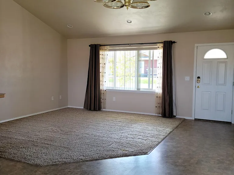 Living room, front door.
