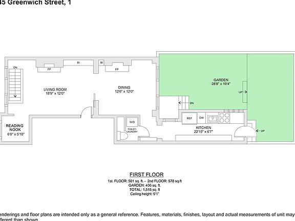 3rd image of 745 Greenwich St Unit 1