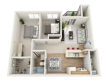 Floor plan 2X1 B