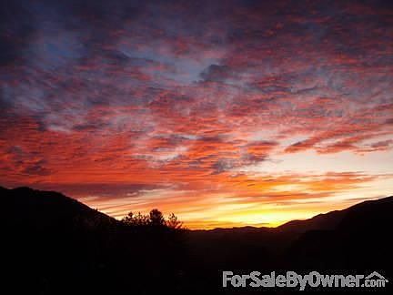 Sunrise from sun porch