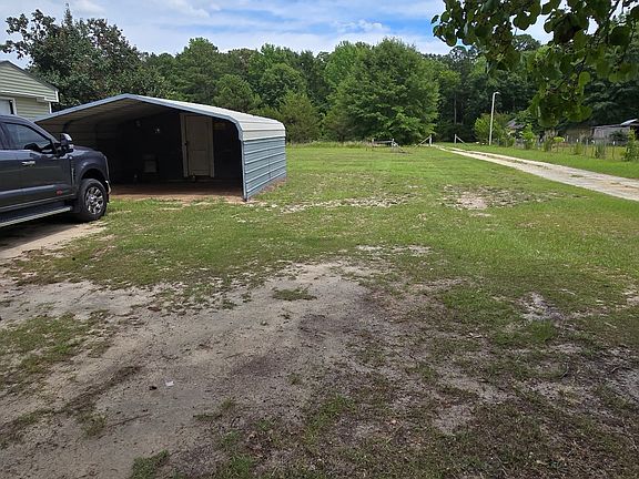 carport and side yard