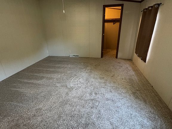 Master bedroom with walk in closet