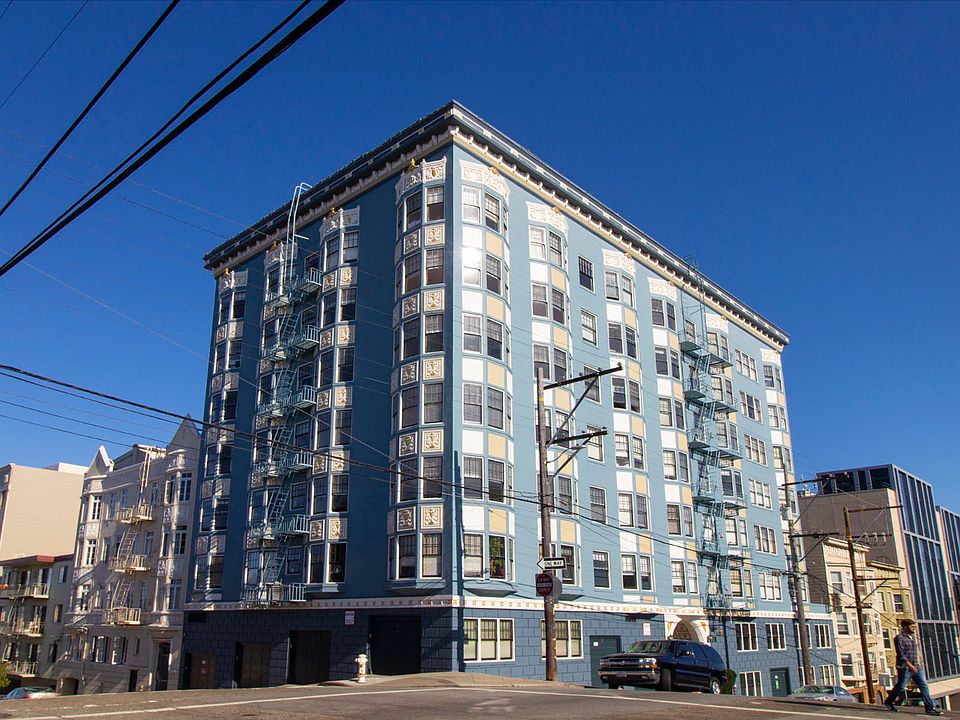 Side exterior view of the apartment building at 78 Buchanan St, San Francisco, CA 94102, United States