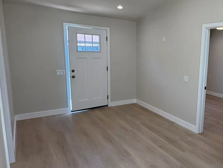 Entrance and living room