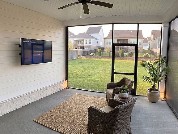 virtually staged back patio
