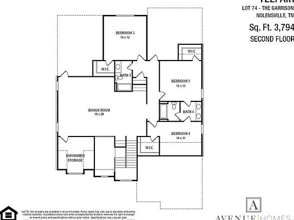 3rd image of 132 Telfair Ln Lot 74