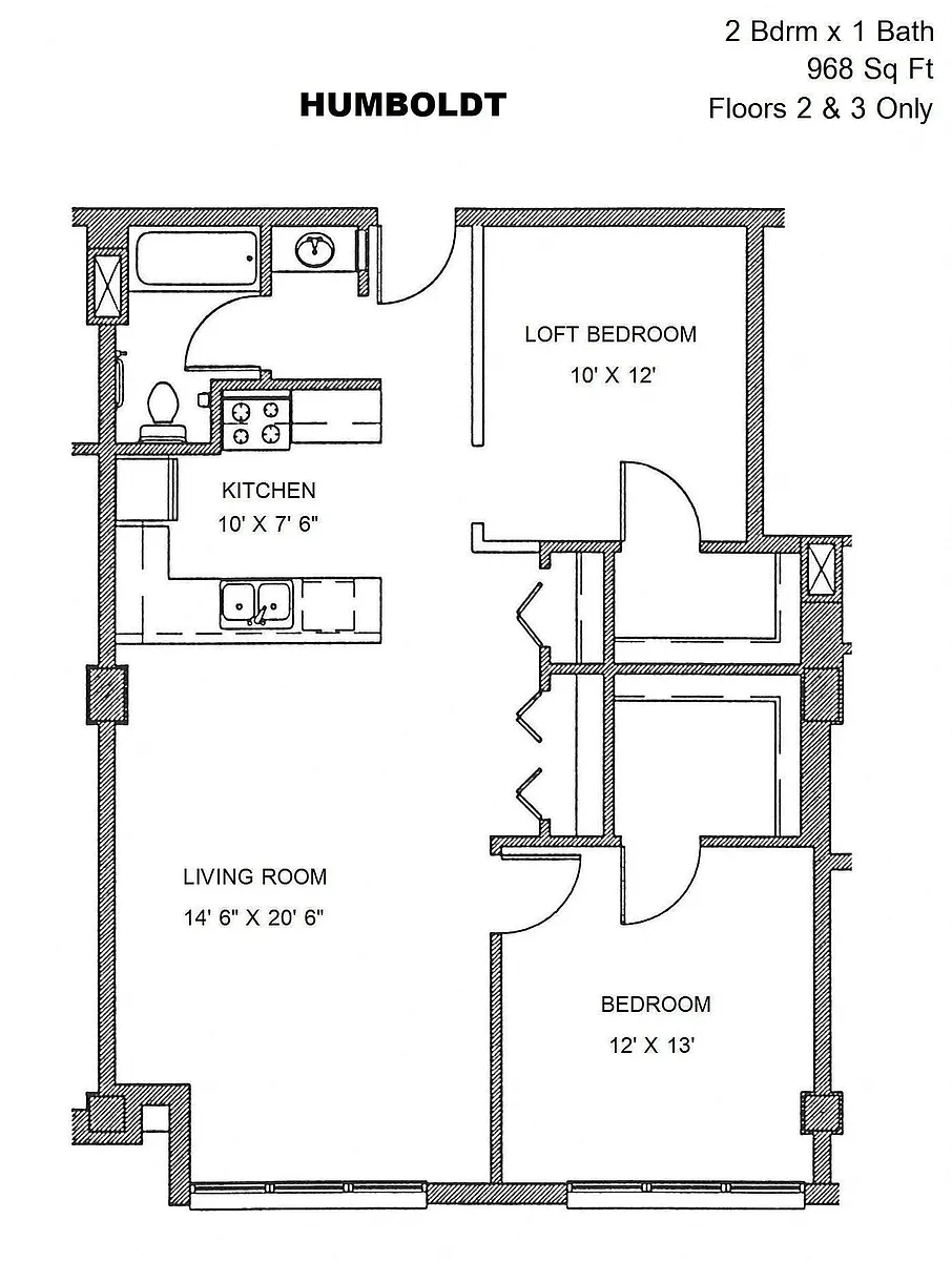 Floor plan Humboldt