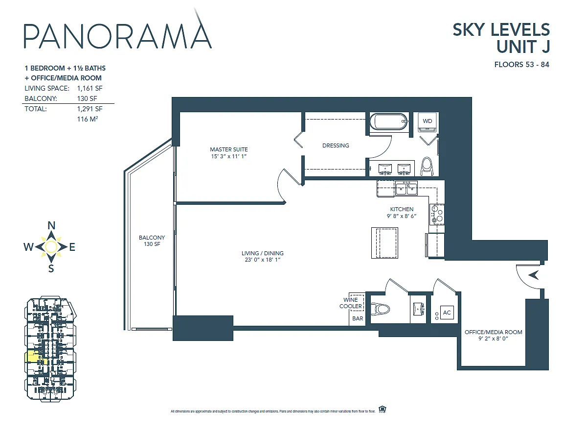 Floor plan J Line - Sky Level