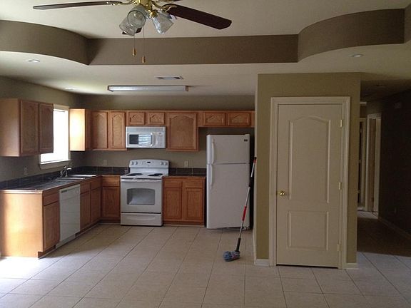 View of Kitchen from Den