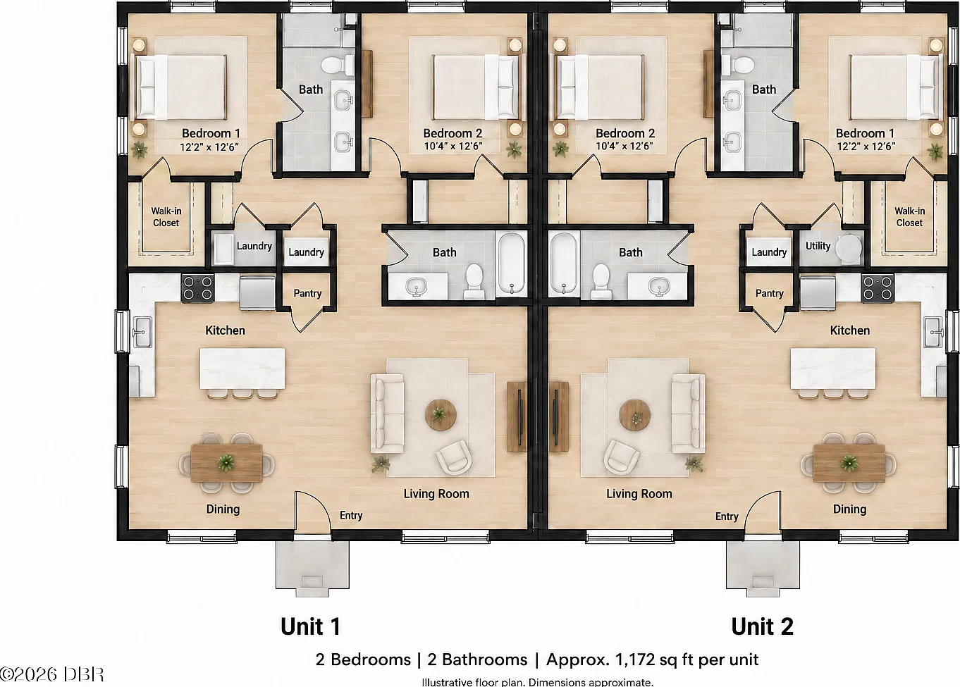 2 bed, 2.0 bath, 1172 sqft, $1,949 — Photo 3