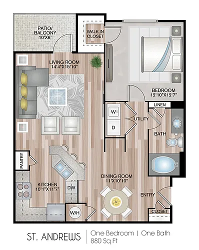 Floor plan St. Andrews