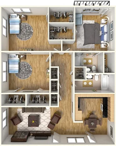 Floor plan 3 Bedroom