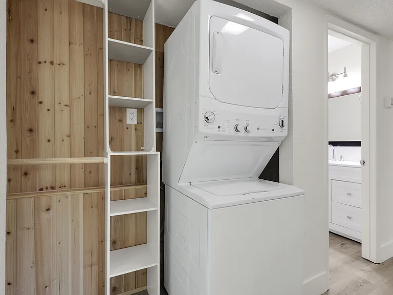 2x2- Hallway storage closest/ W/D *please note not all units have an in-unit W/D*