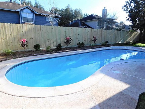 Nice size pool was recently resurfaced.