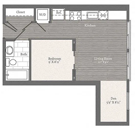 Floor plan Edmunds B STUDIO 1 BA
