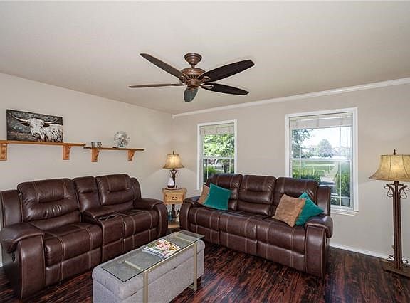 Lots of room for your furniture.  Windows to make it all light and bright.
