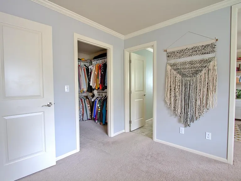 Walk in closet and bathroom
