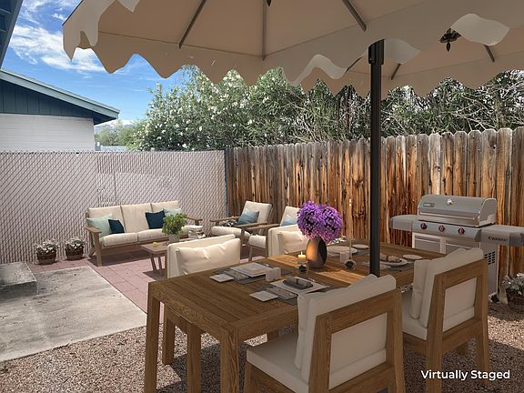 Back Patio/Private Yard Virtually Staged