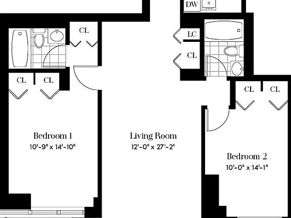 2nd image of 124 W 60th St APT 44N